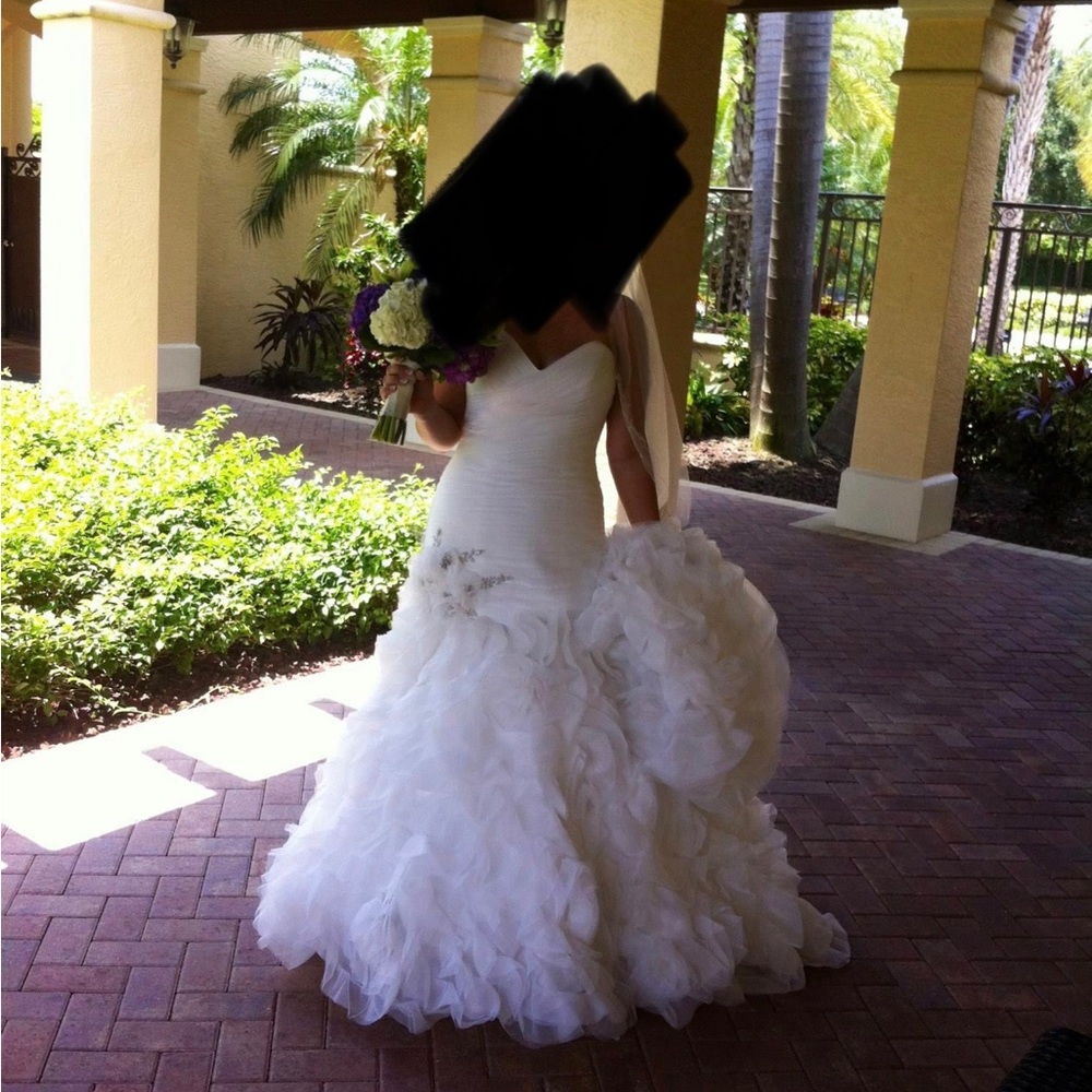 Maggie Sottero Couture Imperial Gown Trumpet/Mermaid Style wedding dress - Picture 3 of 7